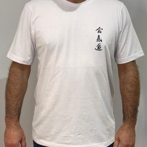 Camiseta Temática Aikido Branca - INSBRAI
